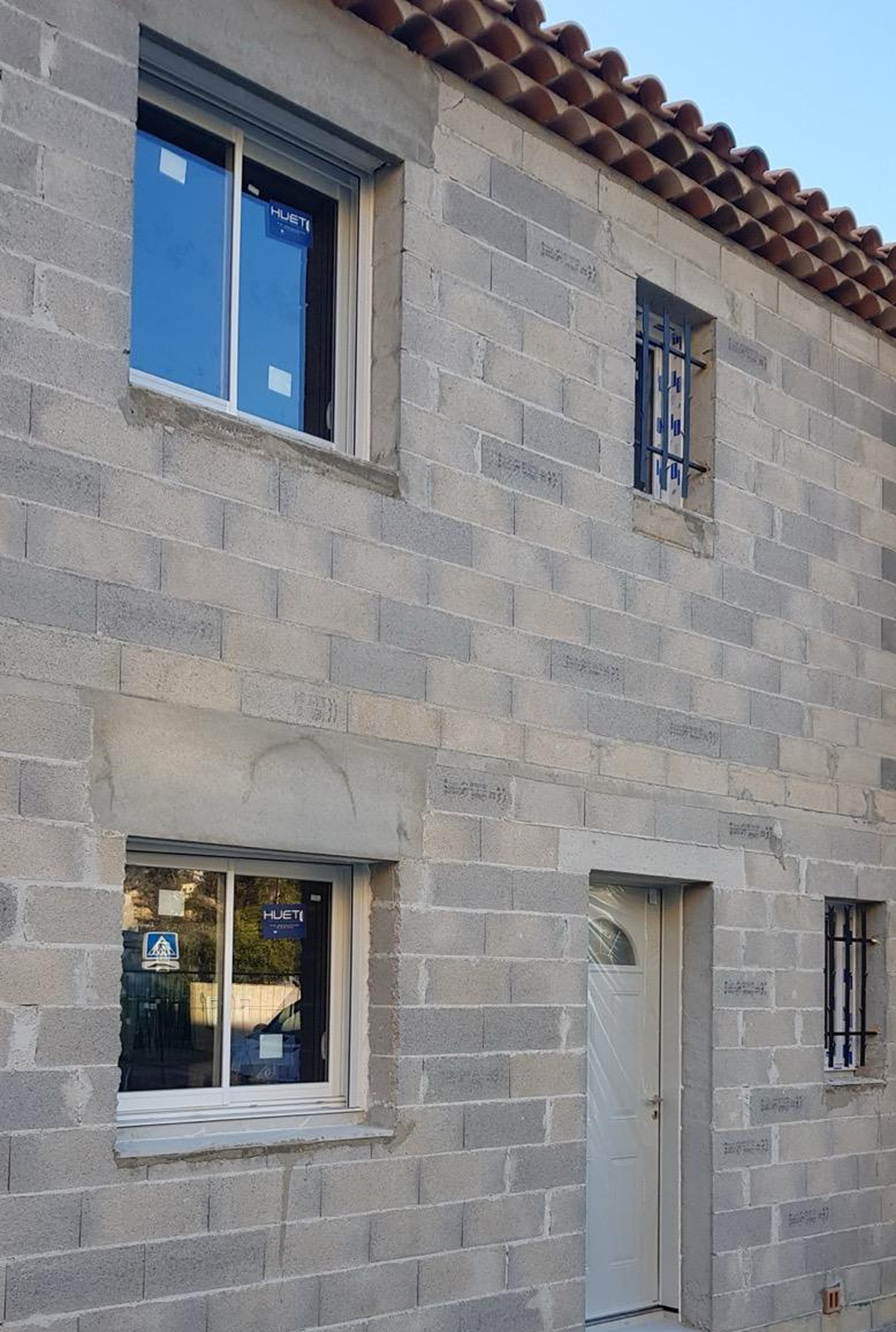 Façade en maçonnerie – construction neuve